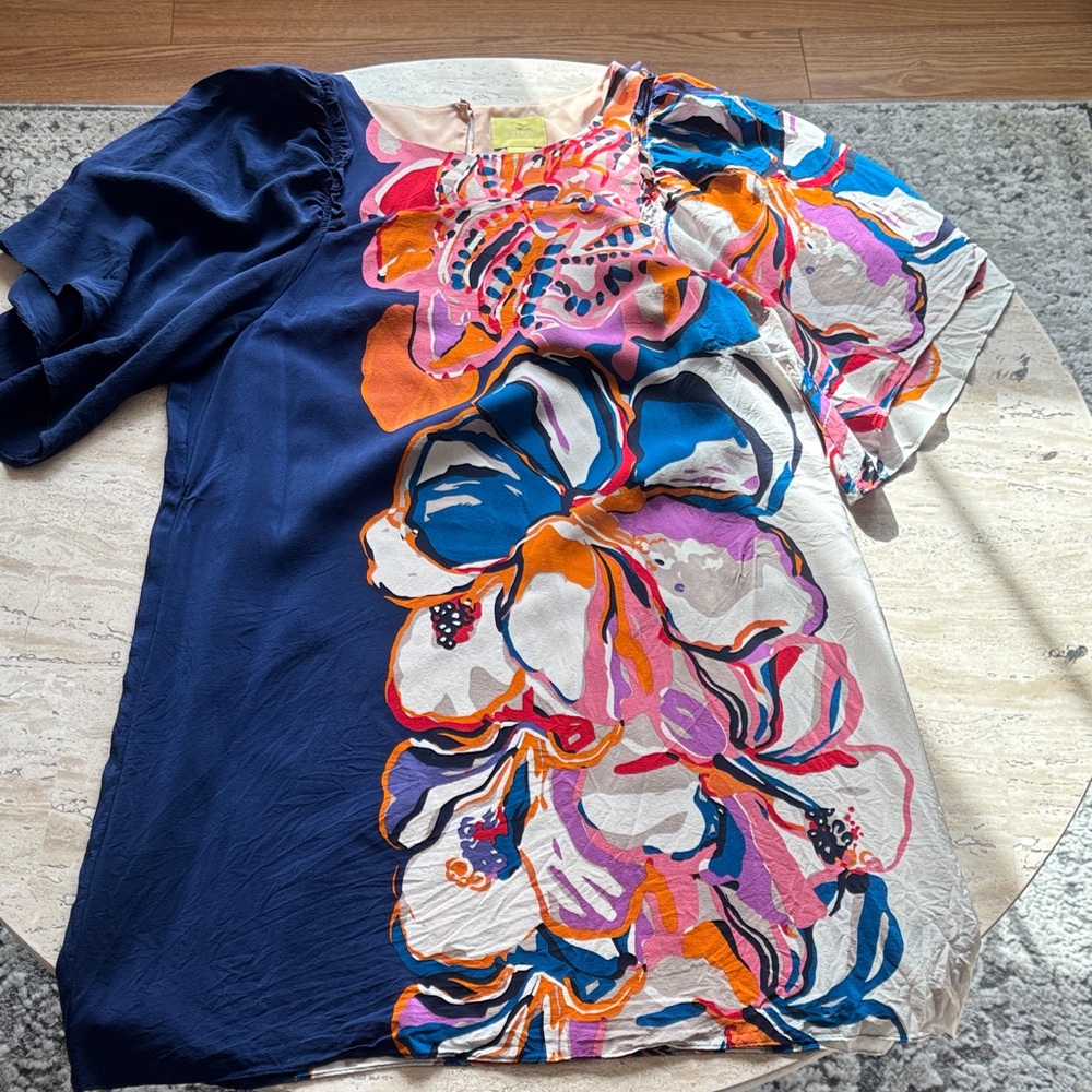 Maeve Multicolor Floral & Stripe Mixed-Print Dress